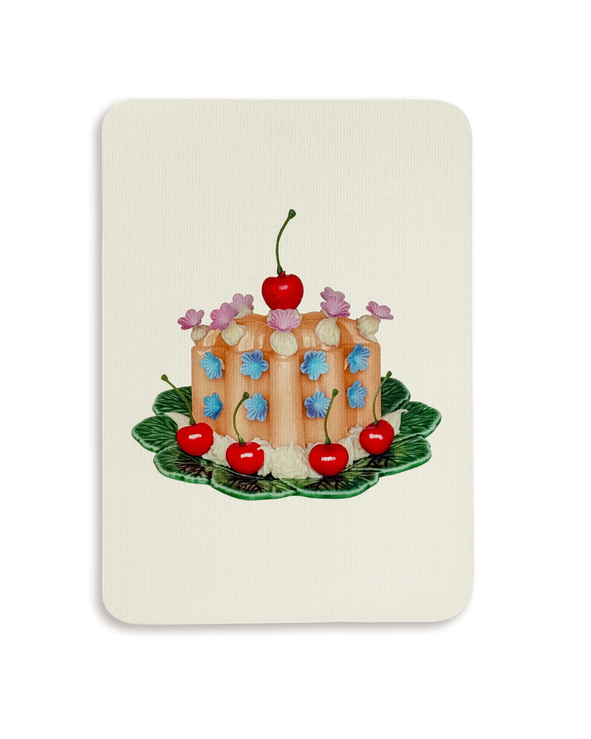 Saffron Cream Blancmange Greeting Card