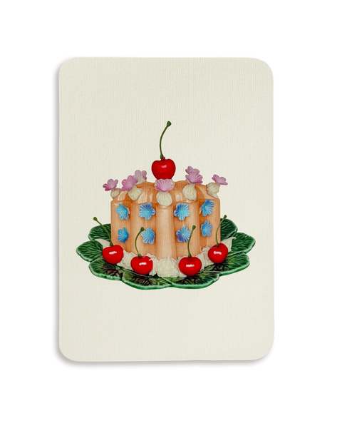 Saffron Cream Blancmange Greeting Card