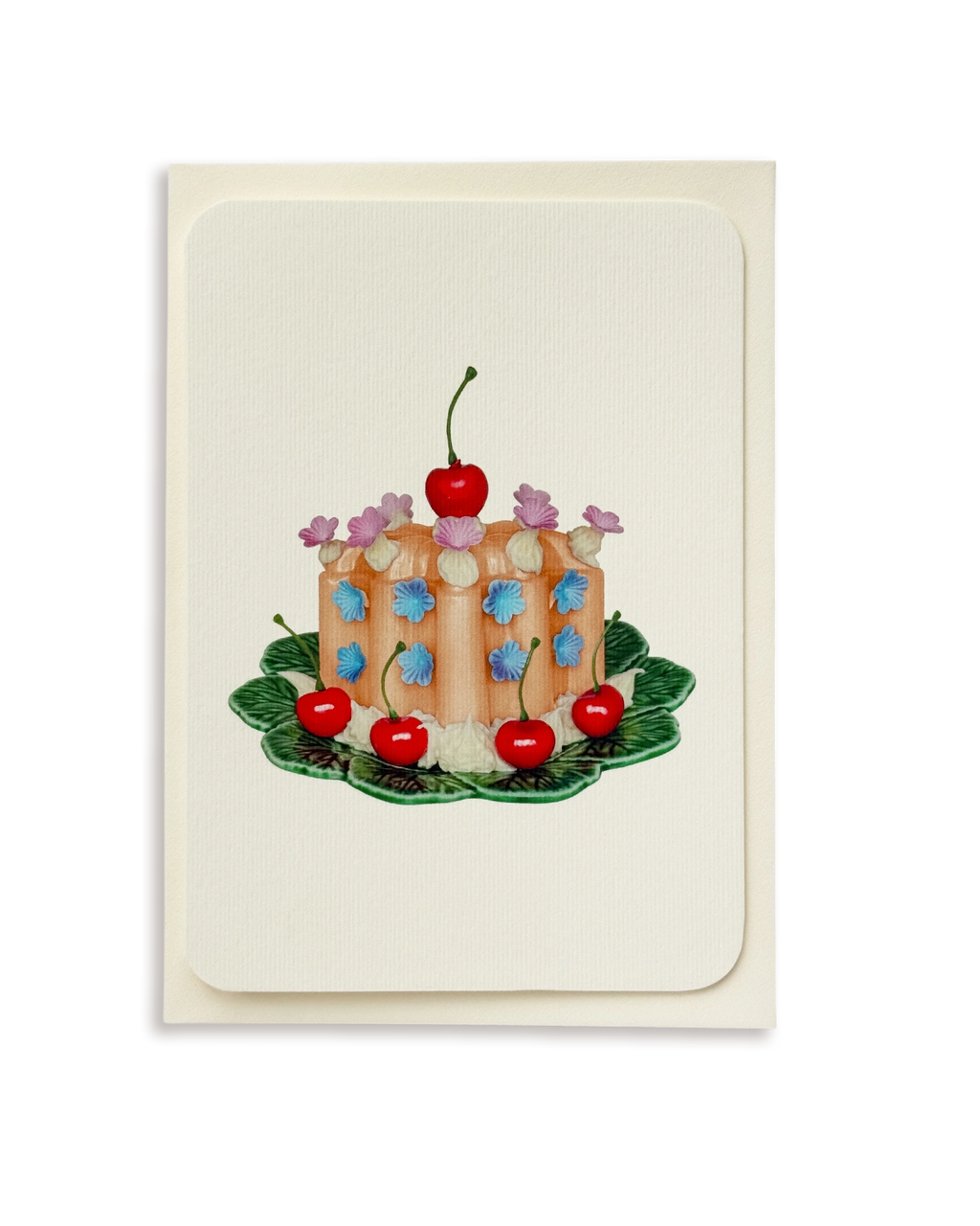 Saffron Cream Blancmange Greeting Card