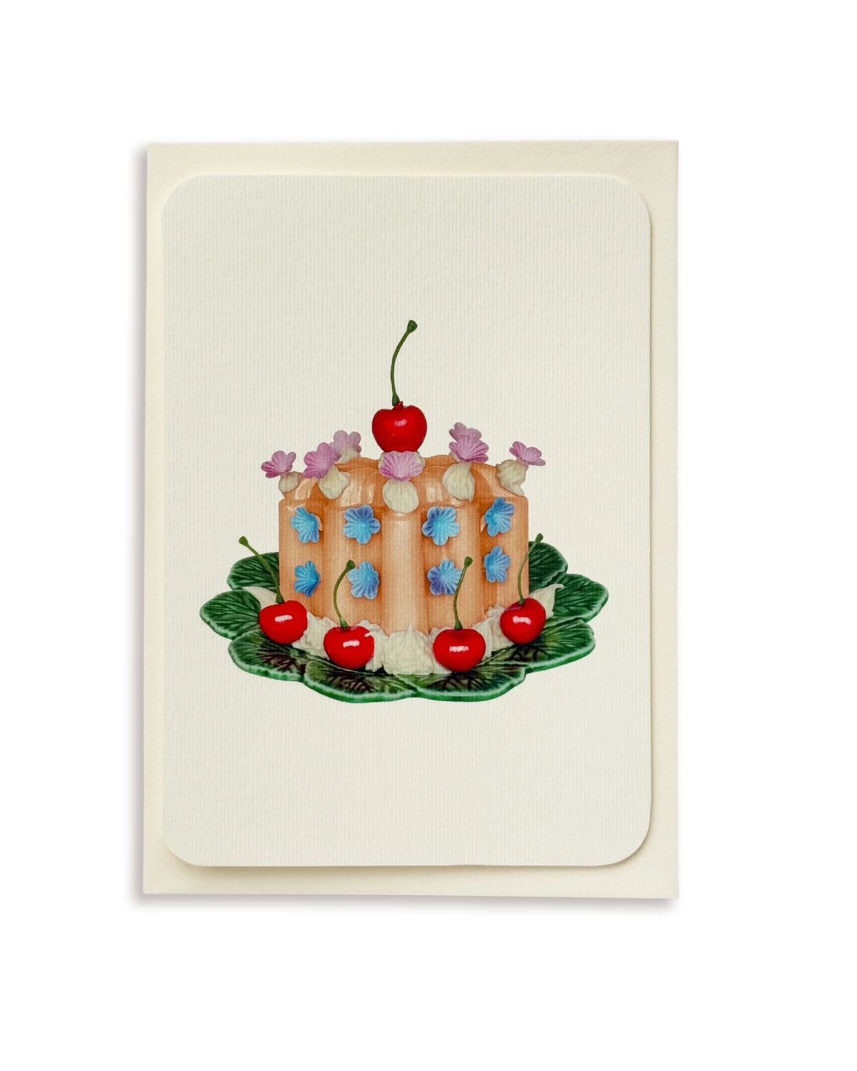 Saffron Cream Blancmange Greeting Card