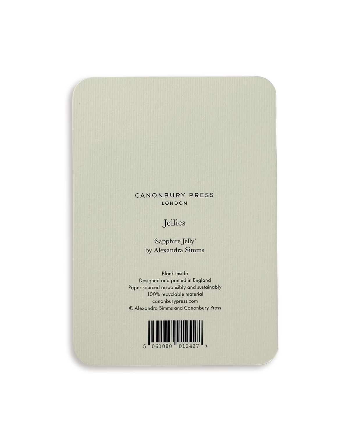 Sapphire Jelly Greeting Card