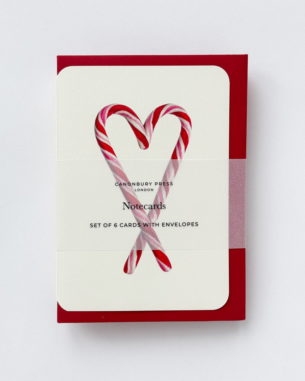 Candy Cane Heart Greeting Card