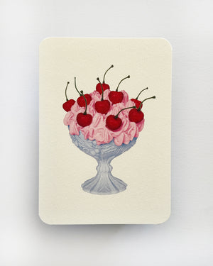 Strawberry Chantilly Cream Greeting Card
