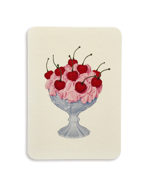 Strawberry Chantilly Cream Greeting Card