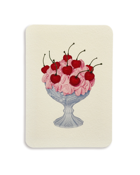Strawberry Chantilly Cream Greeting Card