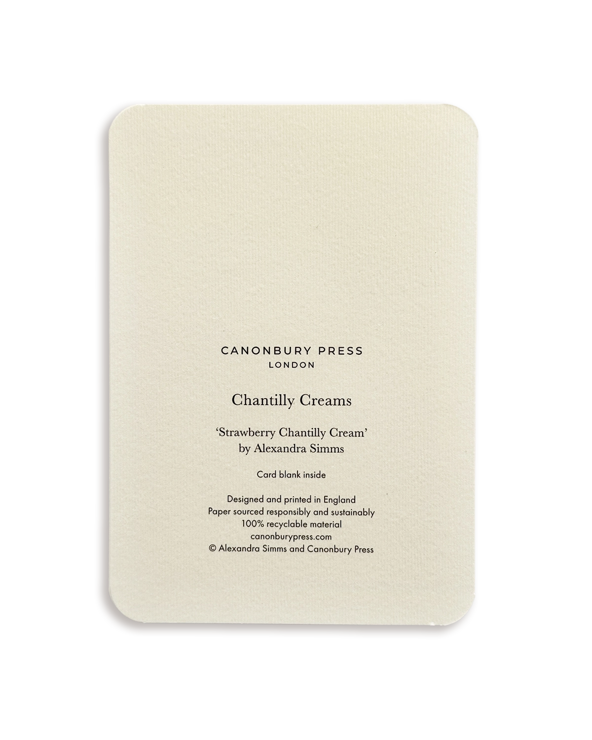 Strawberry Chantilly Cream Greeting Card