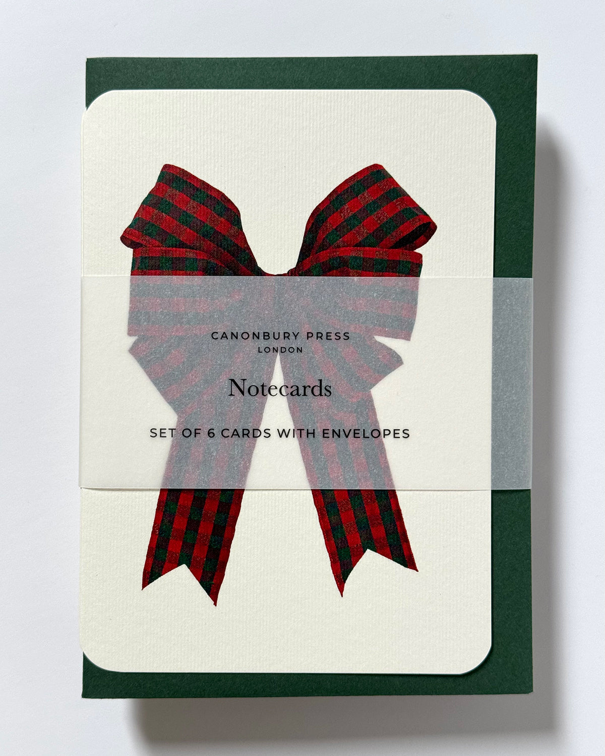 Tartan Bow Greeting Card