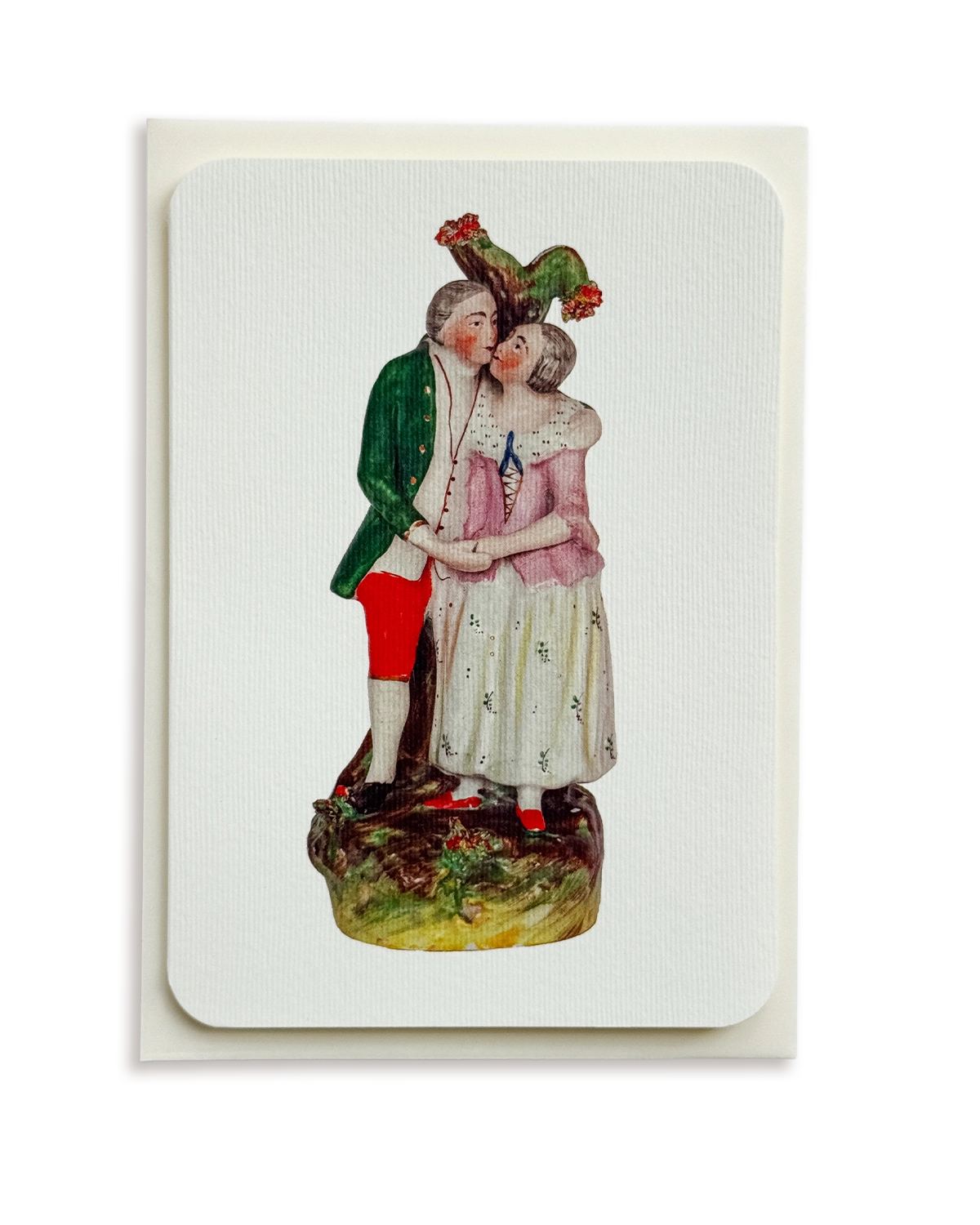 The Kiss Staffordshire Greeting Card