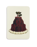 Christmas Plum Pudding Three Bows Greeting Card