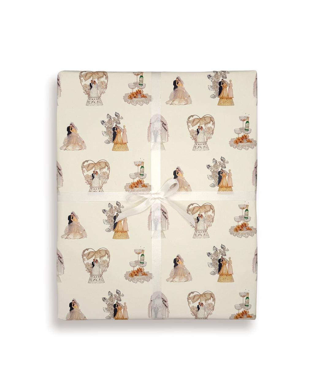 Wedding Cake Toppers Wrapping Paper