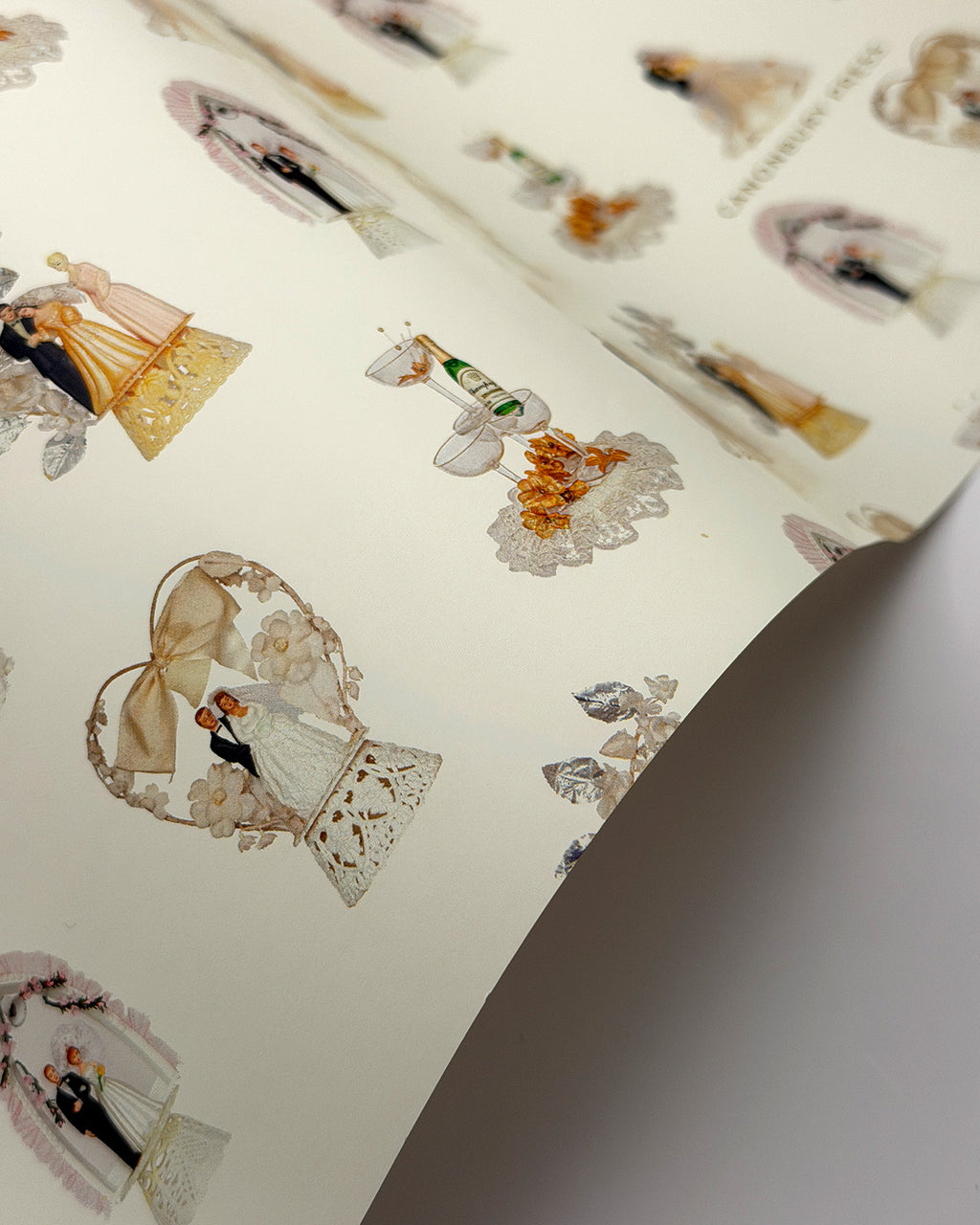 Wedding Cake Toppers Wrapping Paper