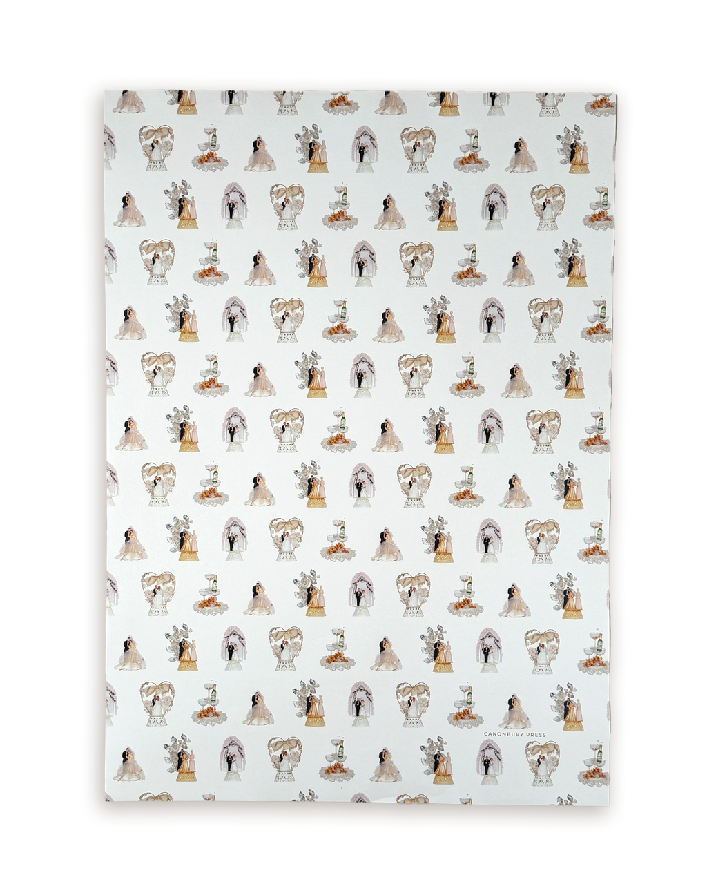 Wedding Cake Toppers Wrapping Paper
