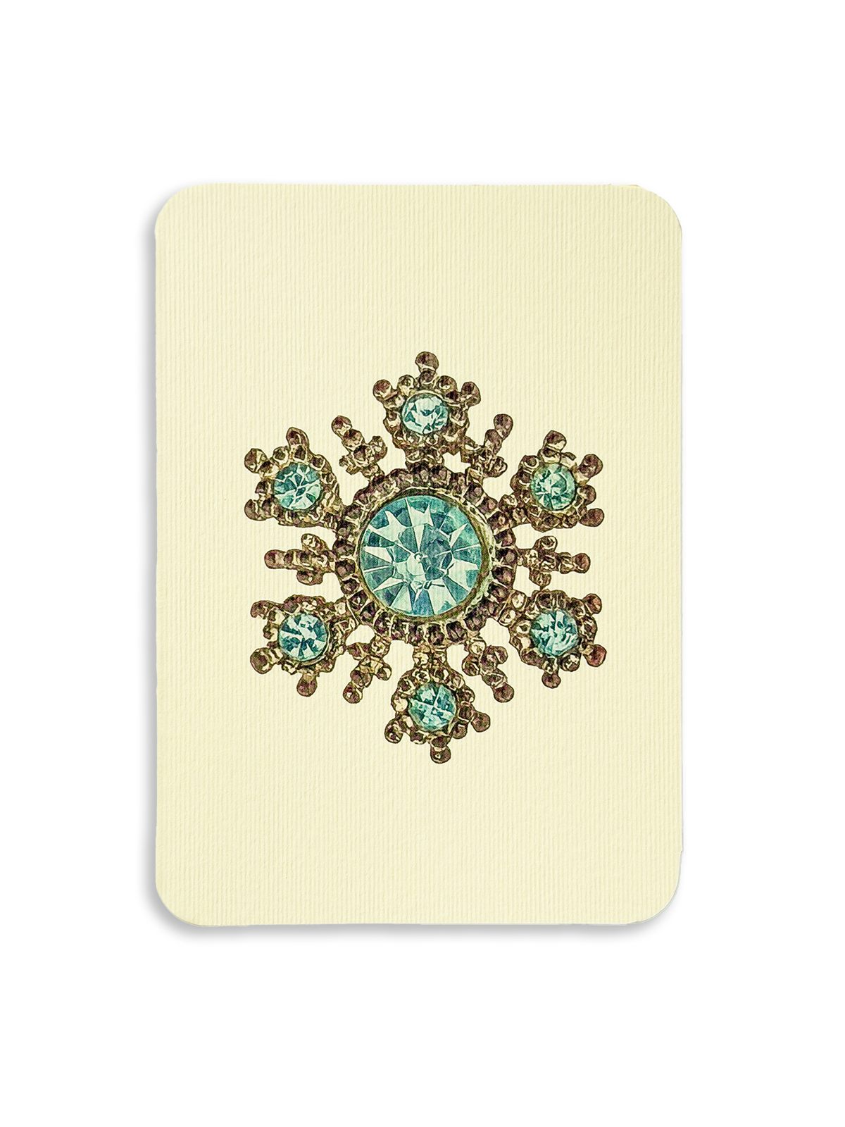 Winter Jewels Snowflake I Greeting Card