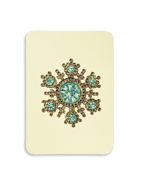 Winter Jewels Snowflake I Greeting Card