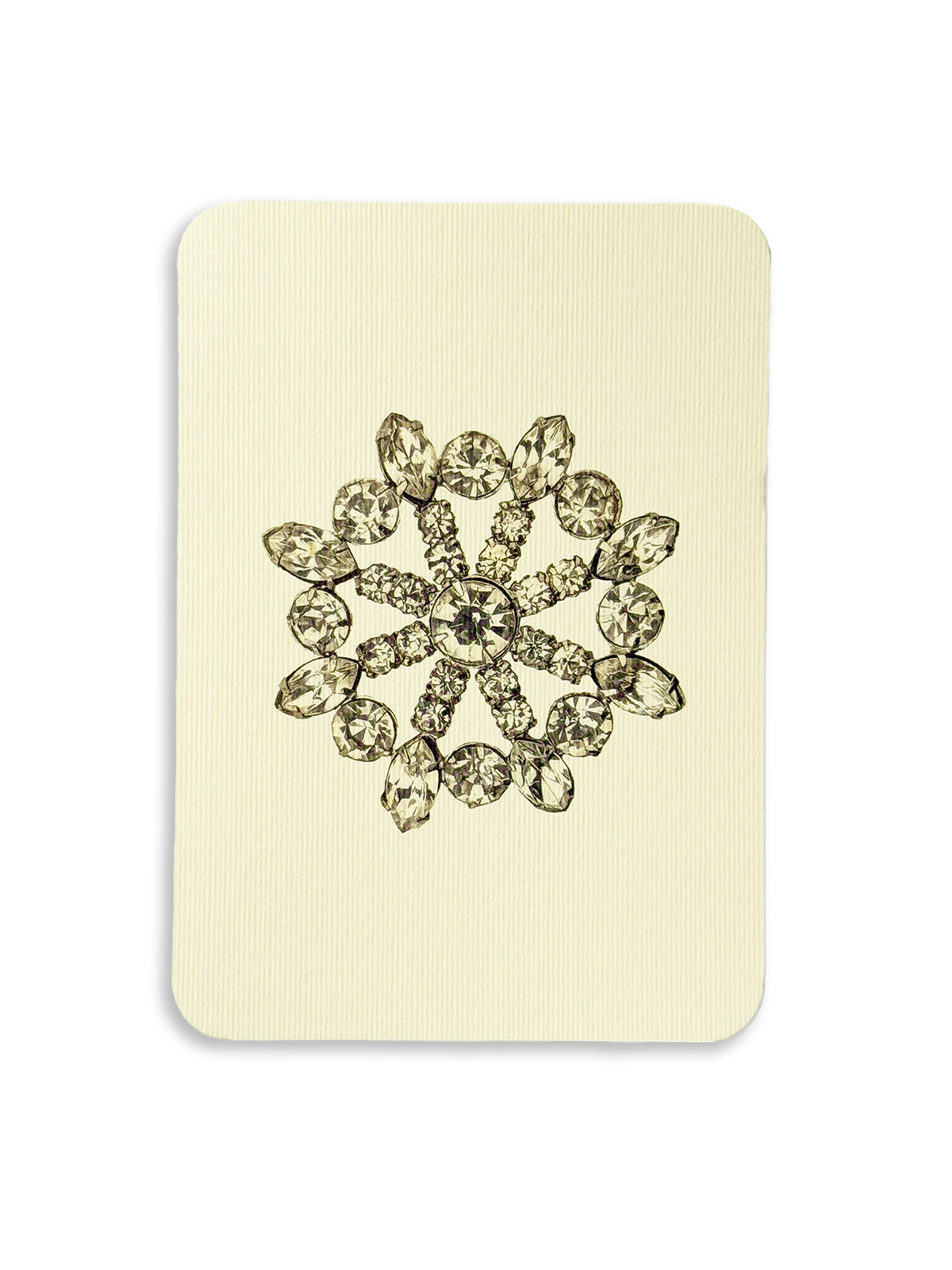 Winter Jewels Snowflake III Greeting Card