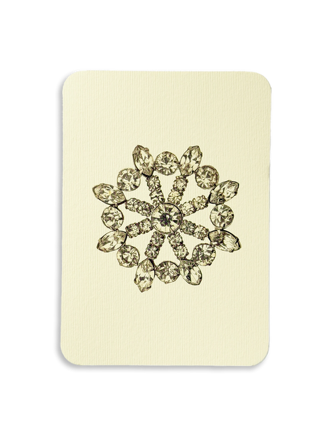 Winter Jewels Snowflake III Greeting Card