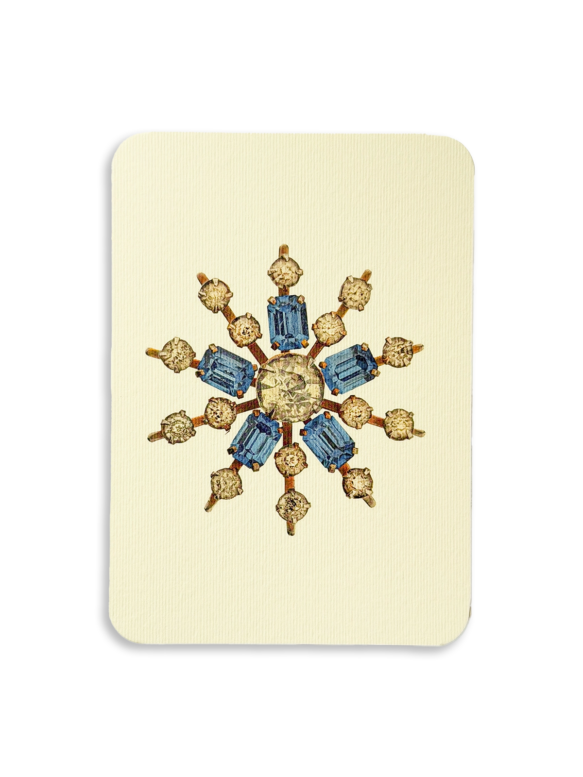 Winter Jewels Snowflake IV Greeting Card