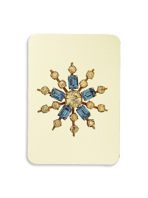 Winter Jewels Snowflake IV Greeting Card