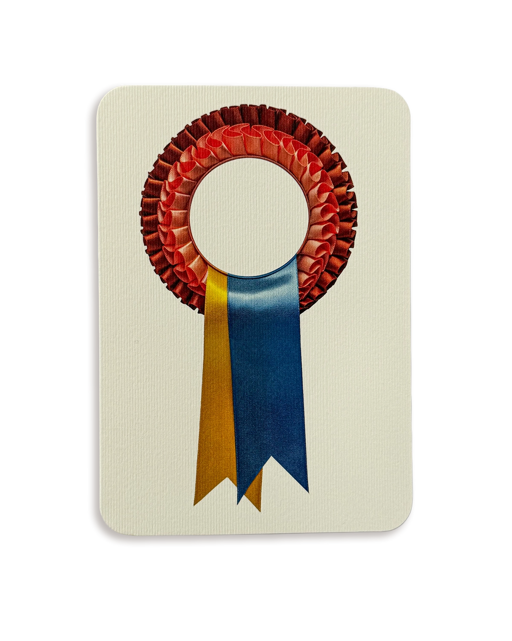 Yellow & Blue Rosette Greeting Card