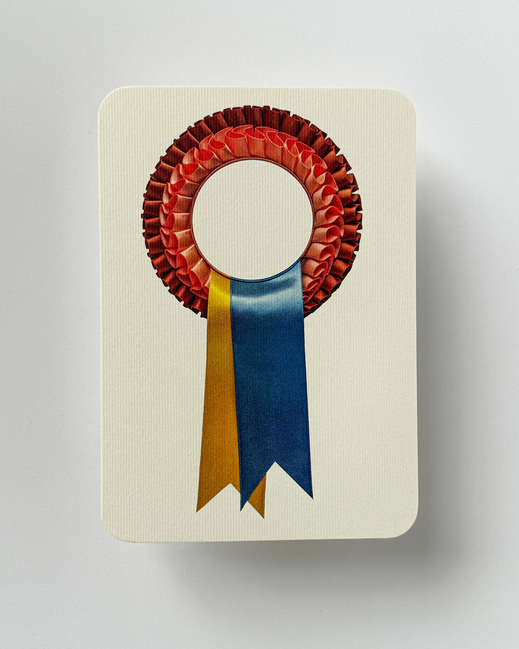 Yellow & Blue Rosette Greeting Card