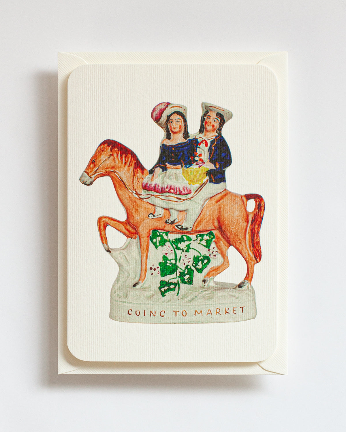 Going to Market Greeting Card